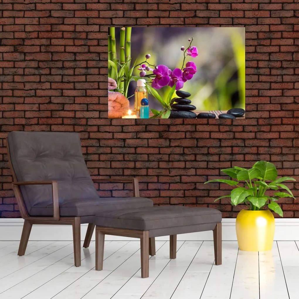 Tablou - spa and stones (90x60 cm)