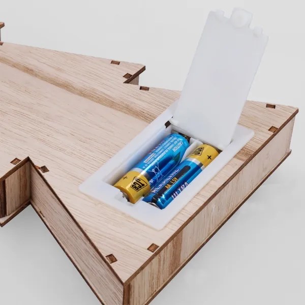 Brilagi - Brăduț LED de Crăciun, 2xAA