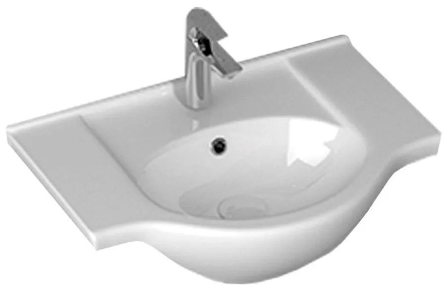 Mobilier complet de baie Bianca Prime 65, alb lucios