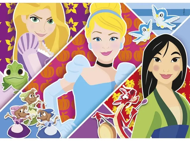 Prințesele Disney Puzzle 2x20 de piese Clementoni