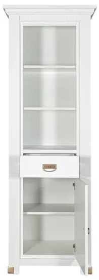 Biblioteca 1 Usa Si 1 Sertar Saint Tropez, Alb, 68.8 Cm