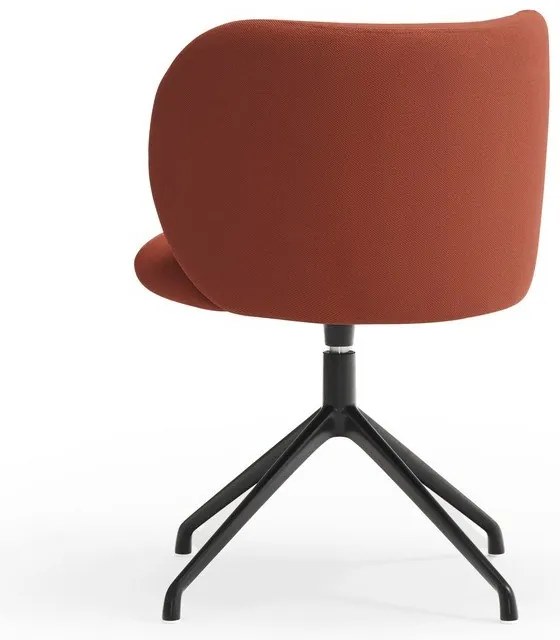 Scaun de sufragerie cărămiziu tapițat Mogi – Teulat