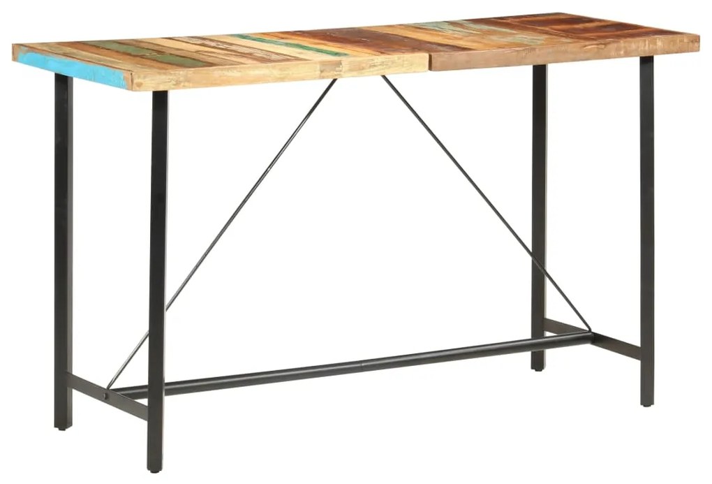 vidaXL Masă de bar, 180 x 70 x 107 cm, lemn masiv reciclat