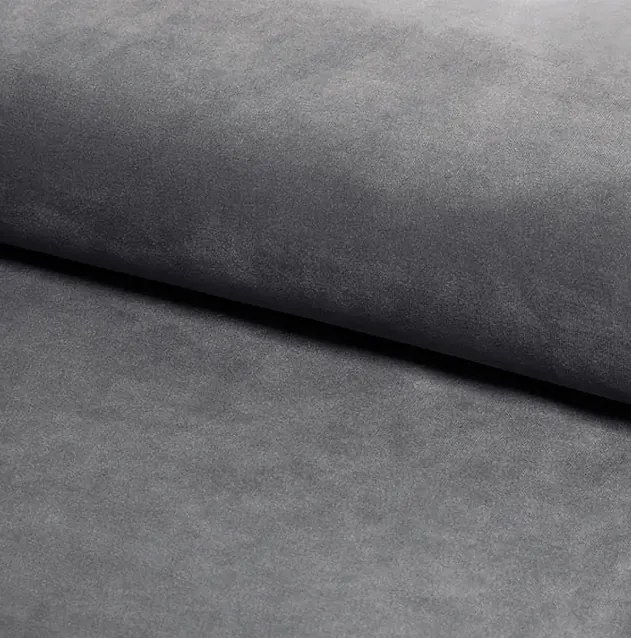 Pat tapiţat SIERRA VELVET 120 x 200 cm culoare gri/stejar