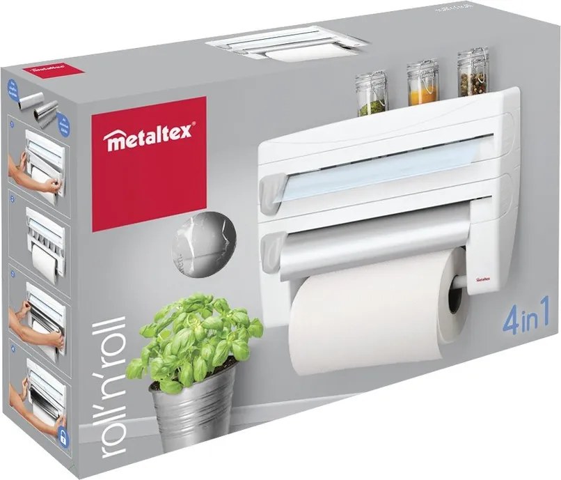 Suport pentru prosoapele de bucătărie și alte accesorii Metaltex, lungime 38 cm