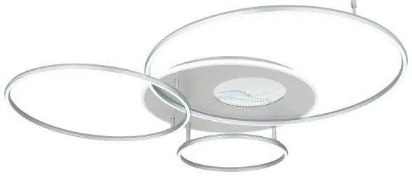 Globo 48466-70A - Plafonieră LED dimmabilă INVERTINA LED/70W/230V argintie + telecomandă