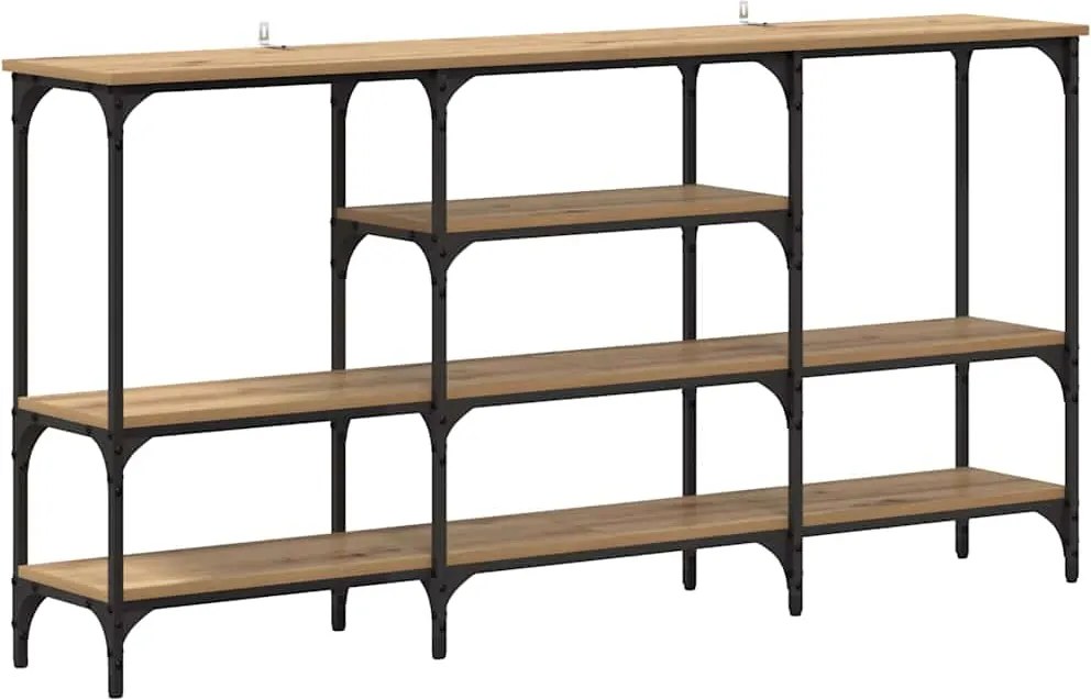 vidaXL Masă de consolă stejar artizanal 160 x 29 x 80 cm Lemn compozit