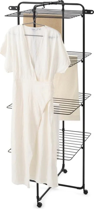 Uscător de rufe negru mat 30 m HangOn Tower – Brabantia