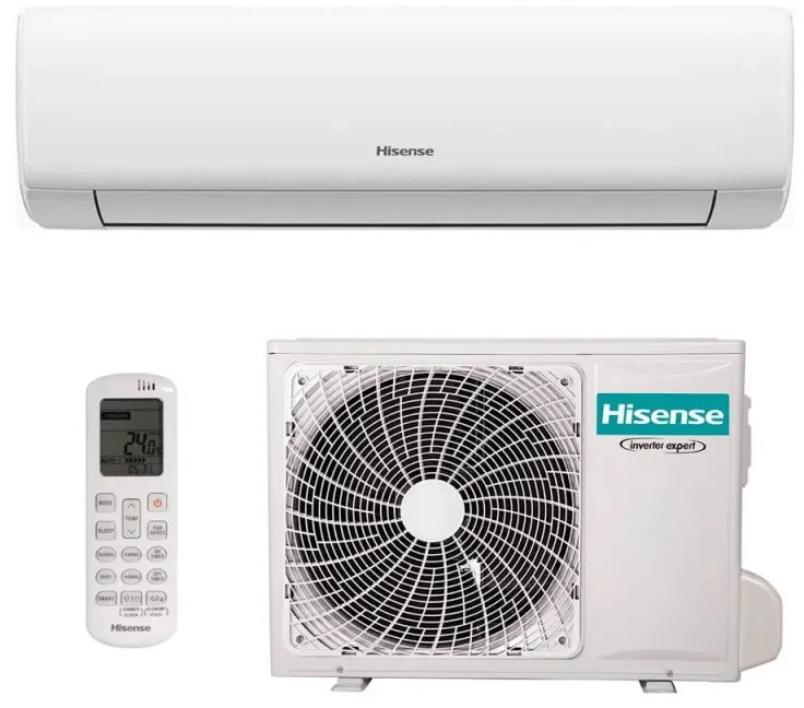 Aparat de aer conditionat invertor Hisense Wings PRO KB70BT1E, 24000 BTU, A++/A+++, Pana la 38 m², Wi-Fi, Hi-Nano, I Feel, Alb