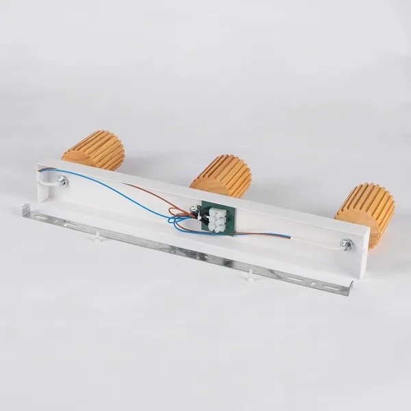 Brilagi - Corp de iluminat cu spoturi MODERN WOOD, 3x GU10, 8W, 230V, lemn/alb