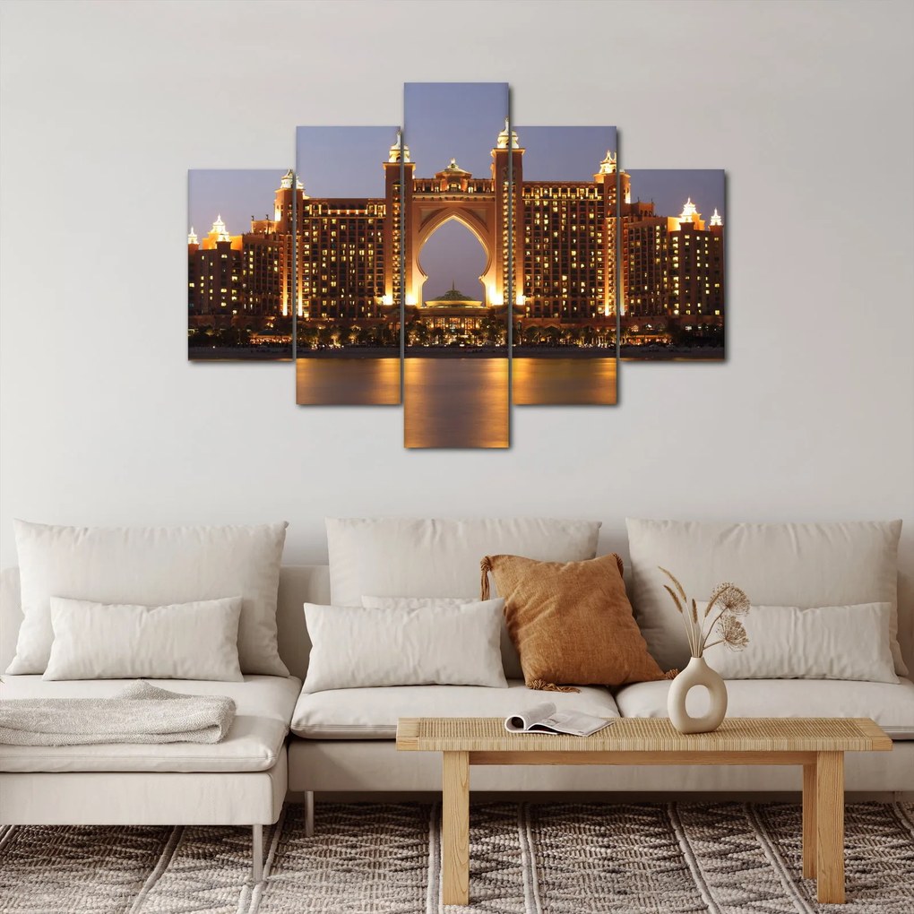 Tablou construcției în Dubai (150x105 cm)