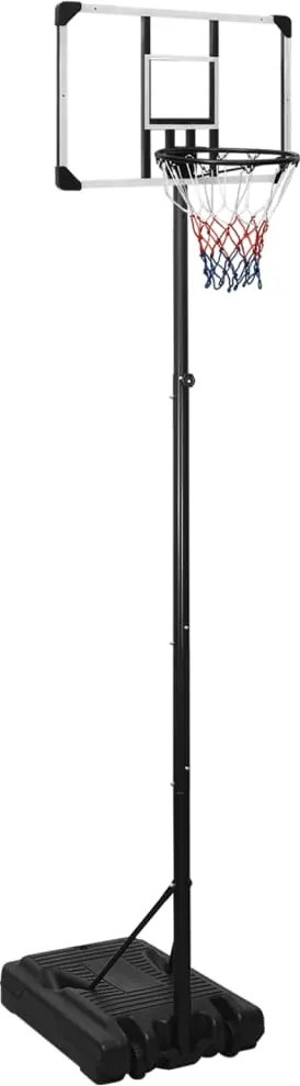 vidaXL Suport coș de baschet, transparent, 280-350 cm, policarbonat
