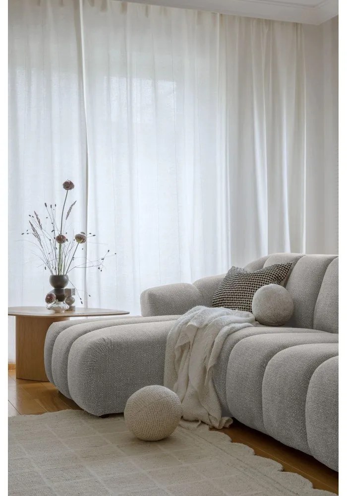 Colțar gri deschis (cu colț pe partea stângă/cu șezlong) Shell – Miuform