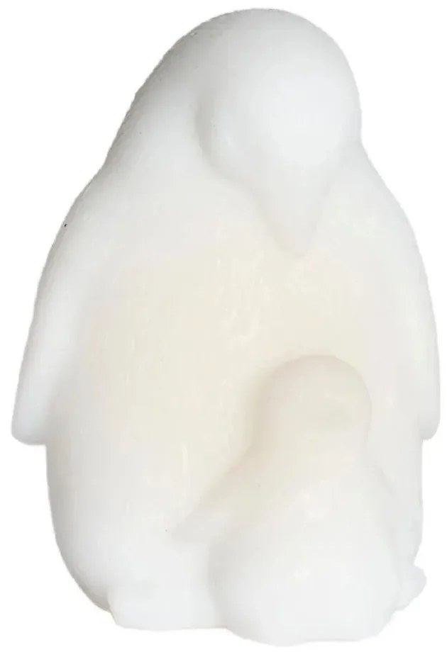 Decorațiune luminoasă albă cu baterii ø 9 cm Penguin – Sirius