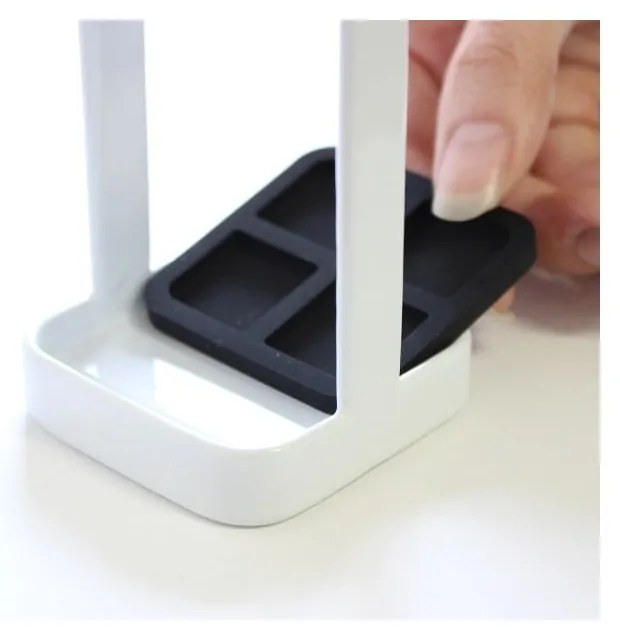 Suport periuțe de dinți YAMAZAKI Tower Slim, alb