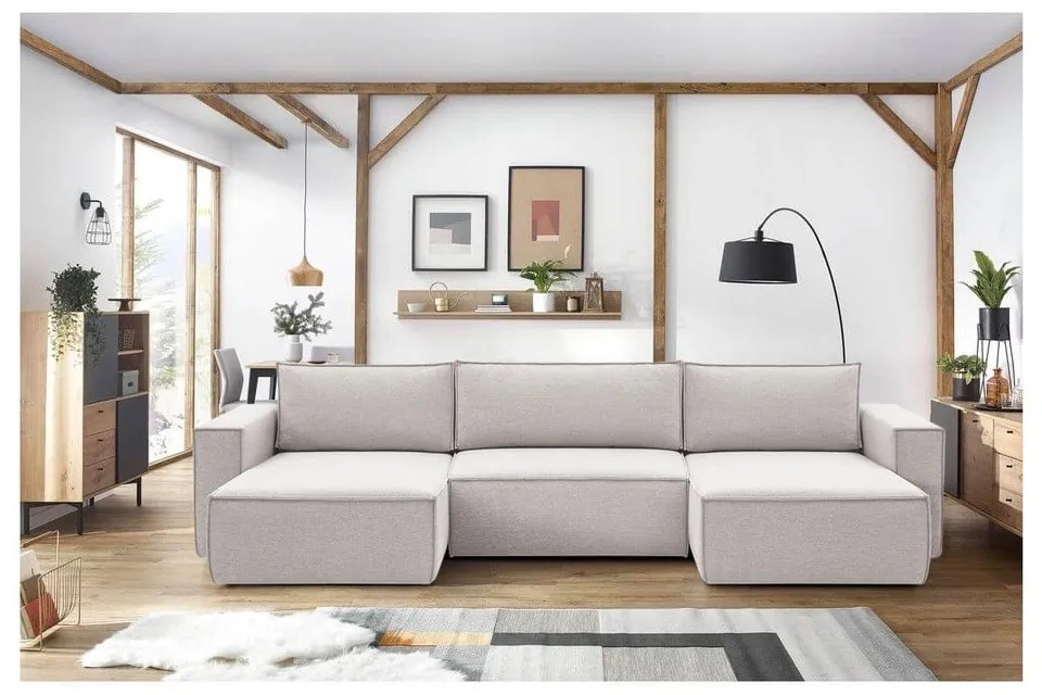 Colțar bej (în formă de "U") Nihad – Bobochic Paris