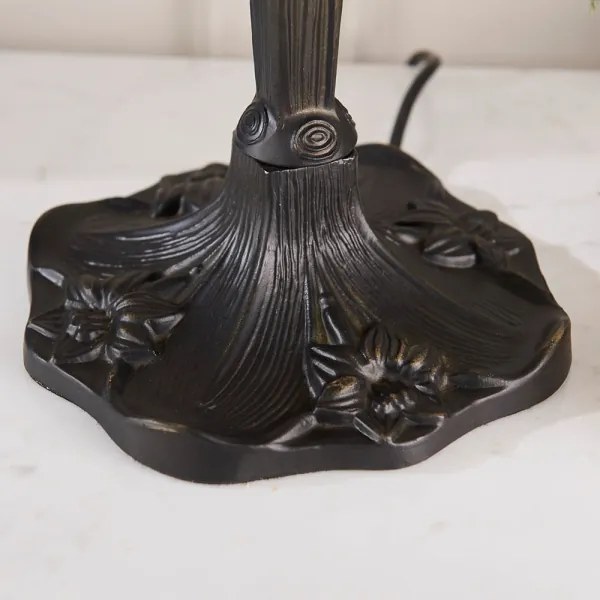 Endon 64090 - Lampă de masă Tiffany DRAGONFLY, 2xE27/60W/230V, Ø 30 cm