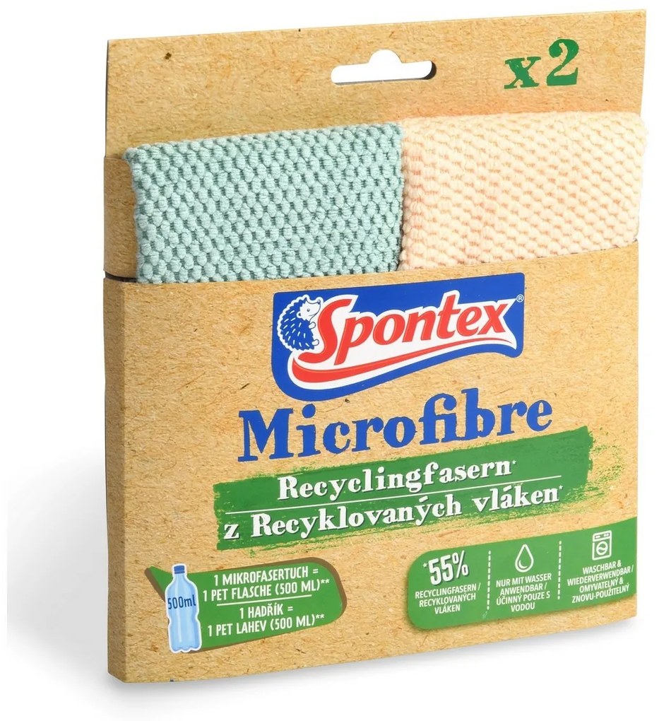 Lavetă reciclată Spontex MicrofiberRecycled