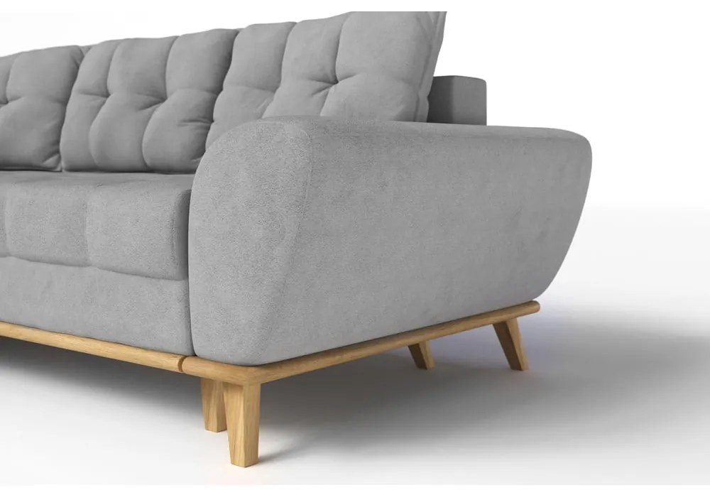 Colțar gri deschis extensibil (cu colț pe partea stângă ) Balitco – Ropez