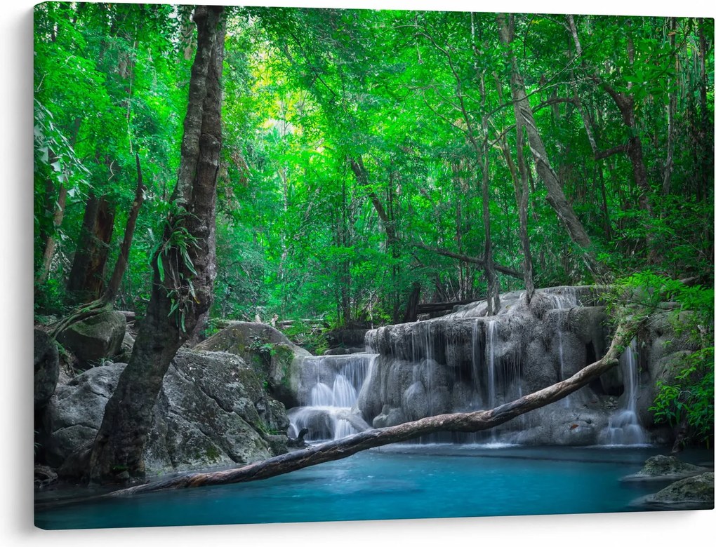 Tablou - Cascada Erawan, Kanchanaburi, Thailanda (70x50 cm)