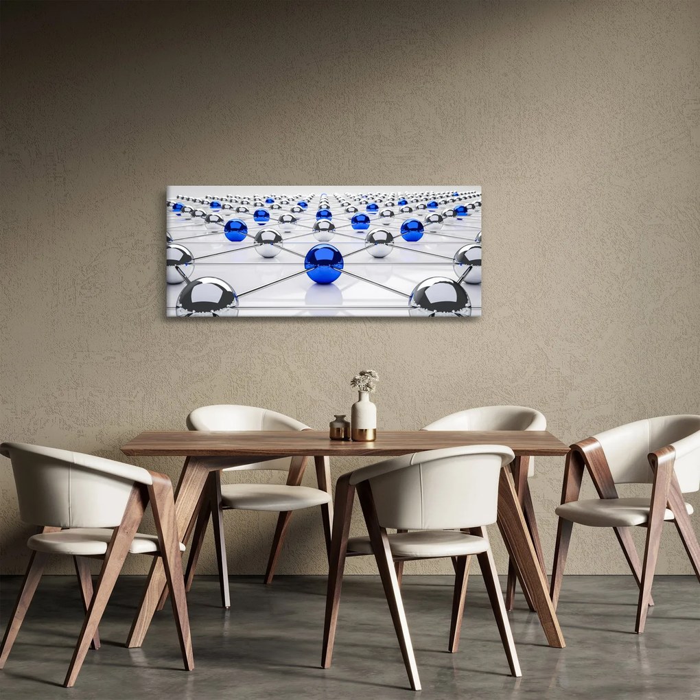 Tablou cu caii legați (120x50 cm)
