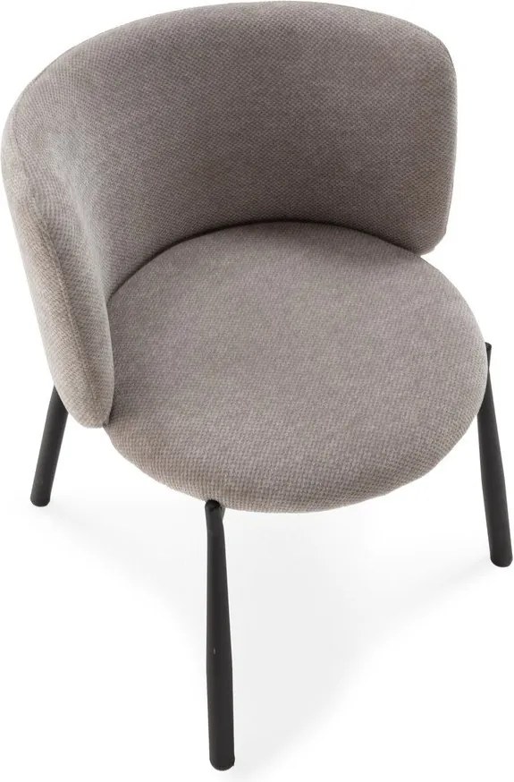 Set de scaune de sufragerie gri 2 buc. tapițat Ginny – MOME