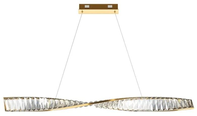 Lustra LED suspendata design modern Krone 100cm