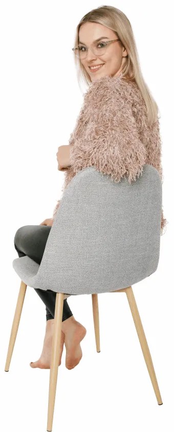 Scaun de sufragerie Laga (gri deschis). 808596