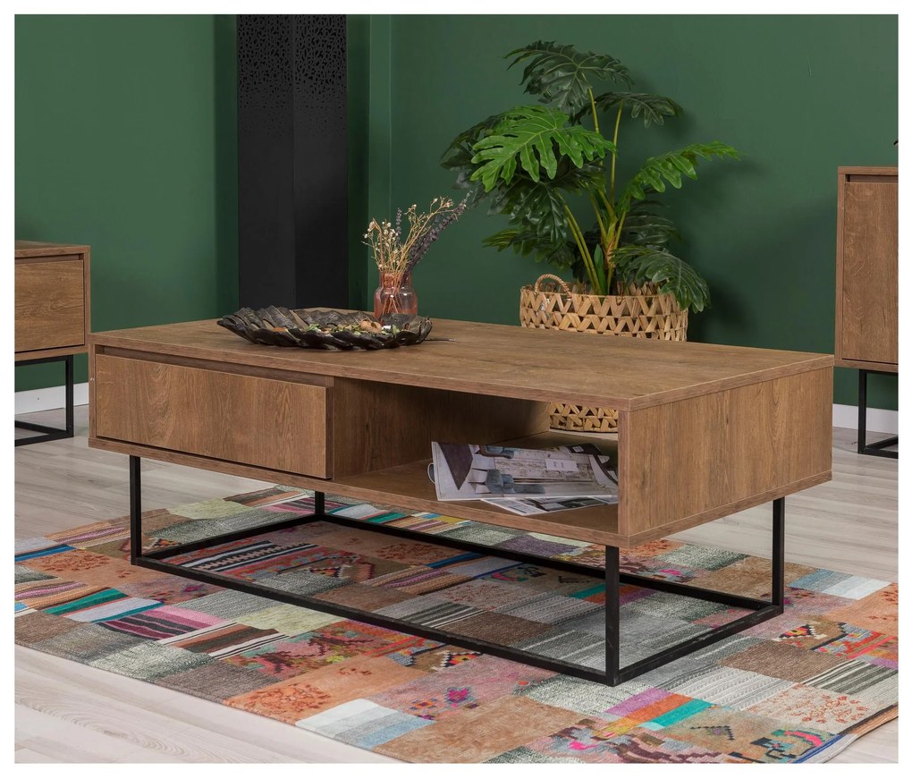 Mobilier living Lexuna 21 (Nuc + Negru). 1089268