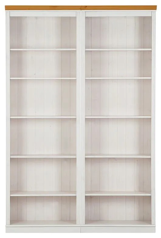 Bibliotecă albă din lemn de pin 148x223 cm Anita – Støraa