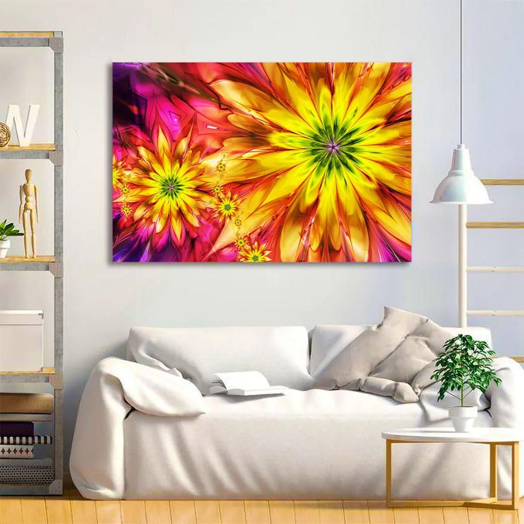Tablou Canvas - Floral design 80 x 125 cm