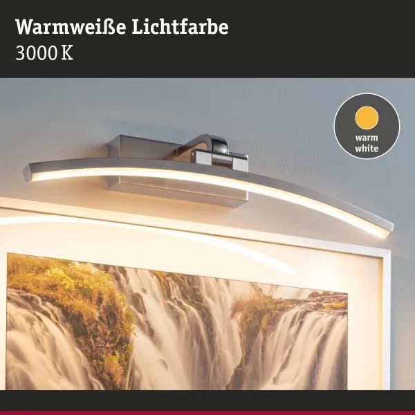 Paulmann 95557 - Aplica LED pentru tablouri BENTO, 8,5 W, 230 V, 40 cm, crom mat