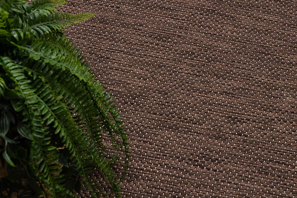 Covor, traversa SISAL SION A5165A Melanj țesute plate maro