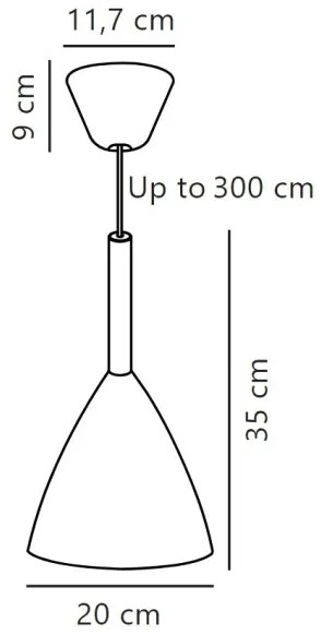 Lustră pe cablu DFTP by Nordlux PURE 1xE27/40W/230V