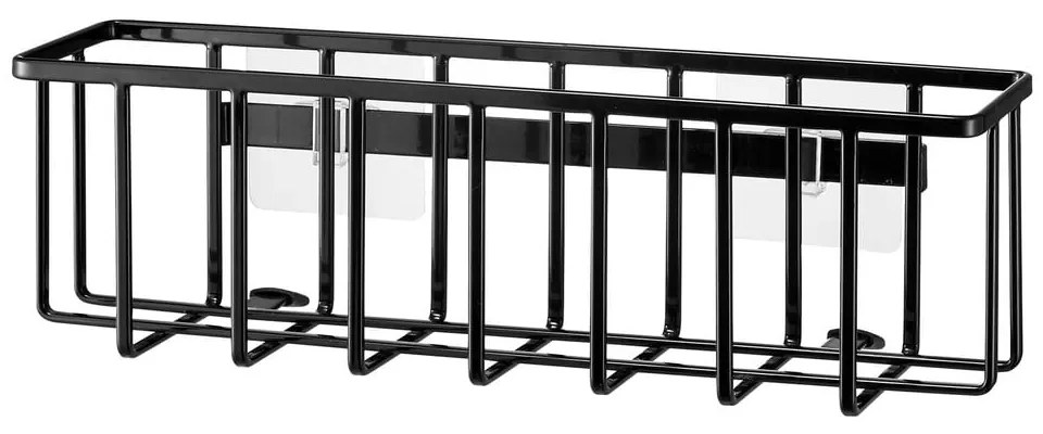 Suport pentru accesorii de spălat negru autoadeziv din metal Film Hook – YAMAZAKI