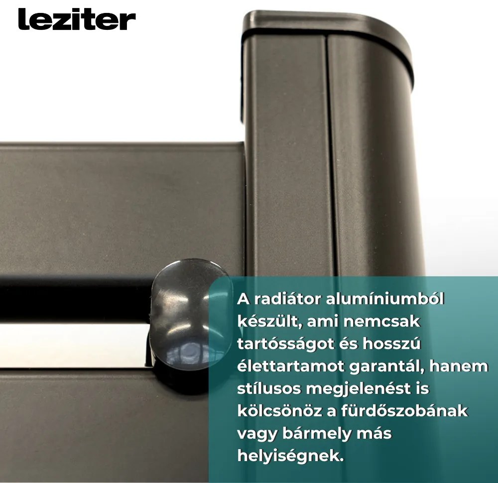 Radiator electric pentru prosoape 500W negru