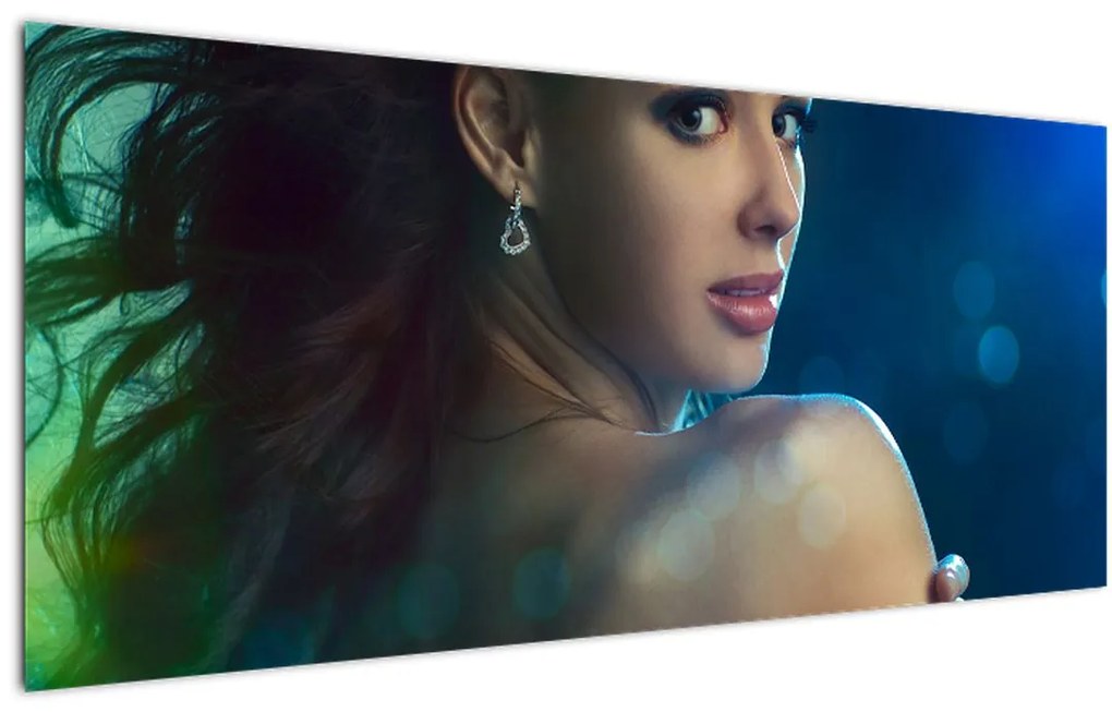 Tablou - Privirea unei femei tinere (120x50 cm)