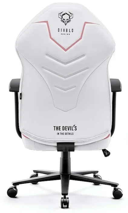 Scaun de gaming din material Diablo X-Gamer: Marshmallow Pink,Roz Diablochairs