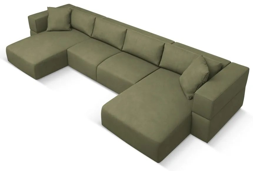 Colțar verde deschis (în formă de "U") Esther – Milo Casa