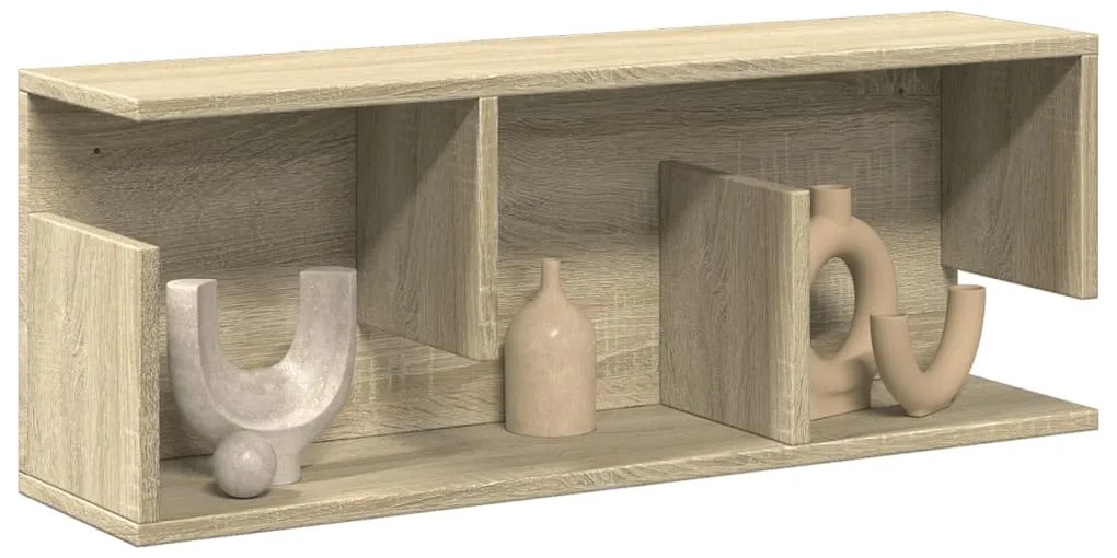 vidaXL Dulap de perete, stejar sonoma, 80x20x30 cm, lemn prelucrat