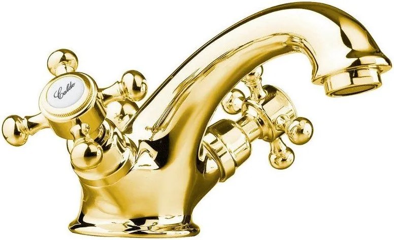 Baterie aurie pentru chiuvetă înaltă Antea – Sapho