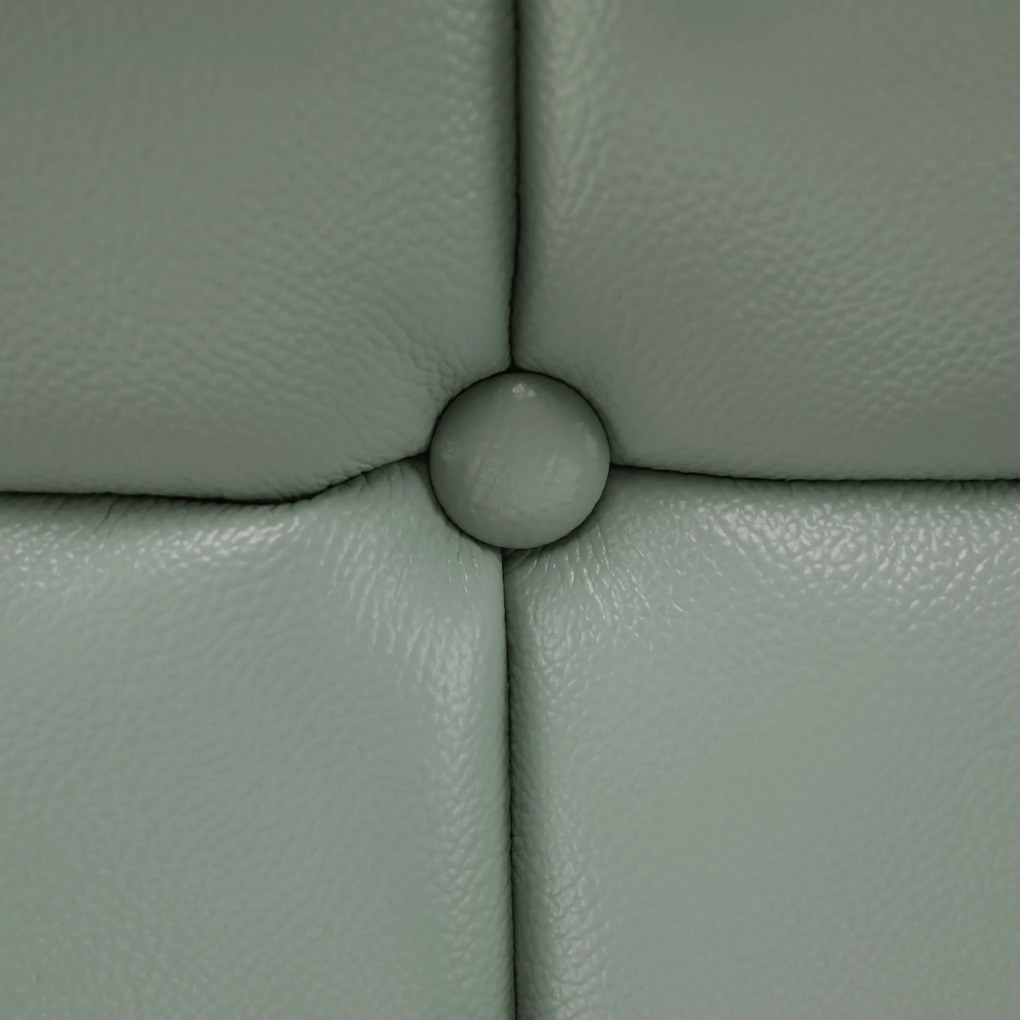 Fotoliu design, piele / piele ecologică, neomint / negru, LINSY