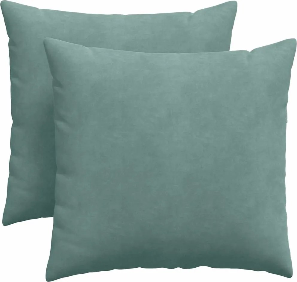 vidaXL Perne pentru canapea 2 pcs Verde Mării 45 x 45 cm