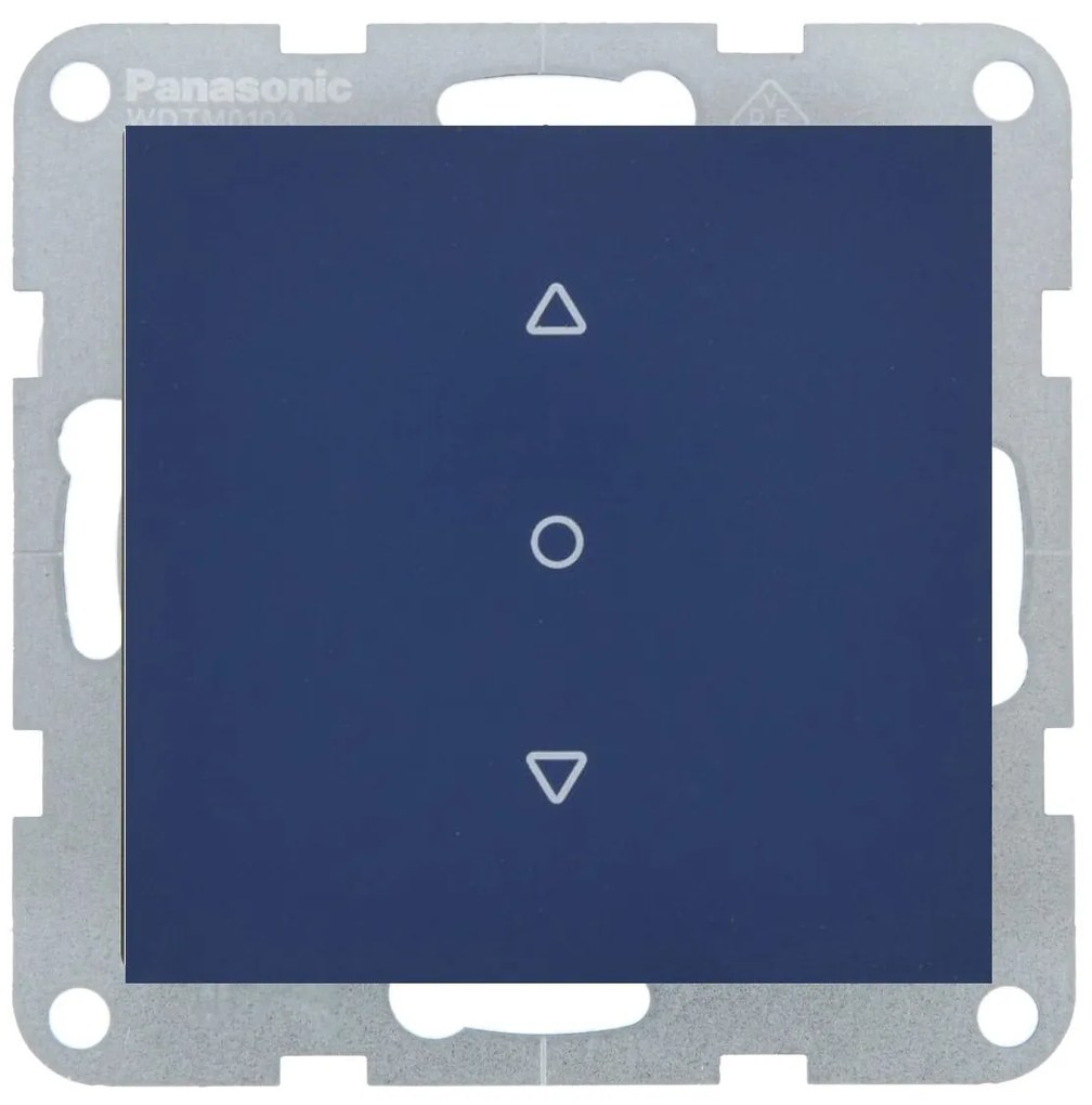 Intrerupator jaluzele 10A, IP20, Ocean, Panasonic Karre Plus 55 Soft Touch