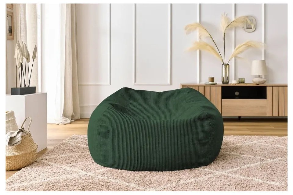 Fotoliu bean bag verde Voltaire – Bobochic Paris