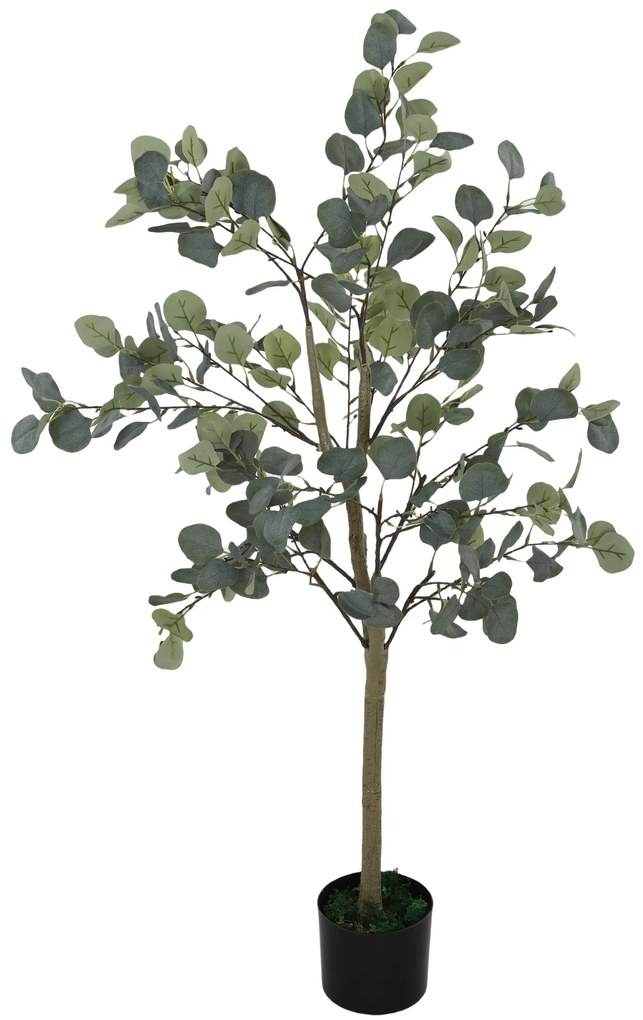 HOMCOM Plantă Artificială, Copac Artistic, Natură Realistă, Ghiveci din Ciment, Fără Întreținere, Verde | Aosom Romania