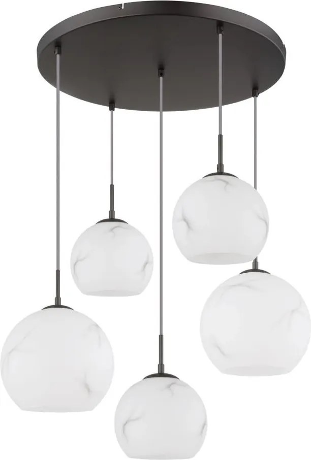 Globo 15999M-5HR - Lustru pe cablu RAGUSA 5xE27/60W/230V diam. 75 cm
