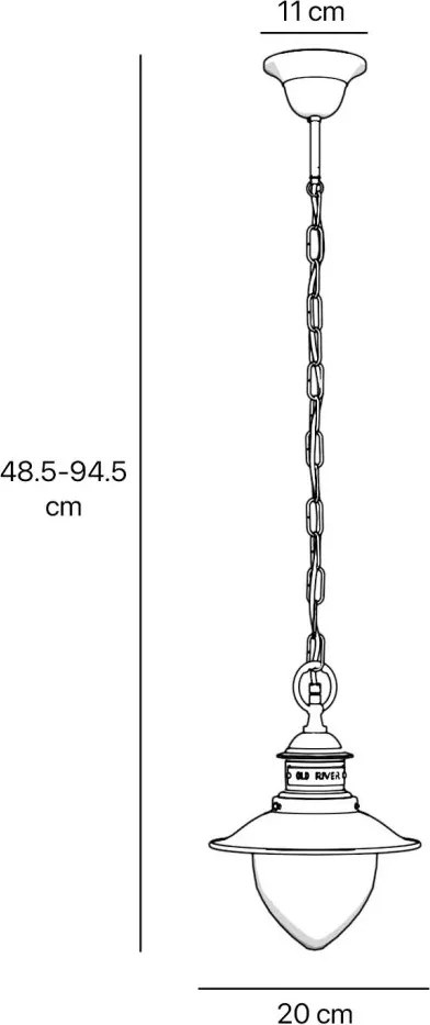 Lustra stil nautic din alama si sticla Al Mare