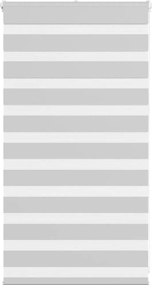 vidaXL Jaluzea tip zebra gri deschis lățime țesătură 85,9 cm poliester
