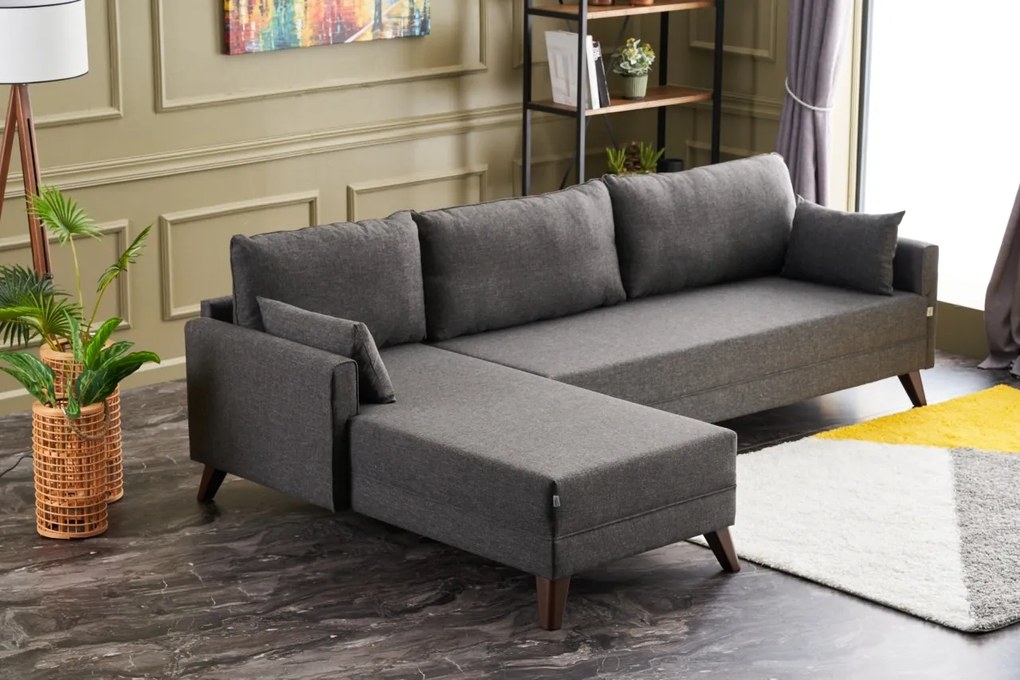 Canapea extensibilă Bellina 1 (antracit) (S). 1063018